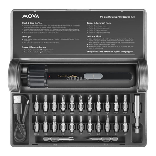 Wkrętarka MOVA MSD008 4V