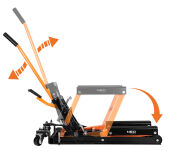 Mobilny podnośnik hydrauliczny do quadów i motocykli. Udźwig 680 kg - 2