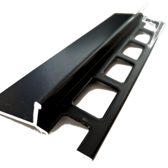 Profil aluminiowy balkonowy 44mm 2,5m - okapnik lakierowany czarny