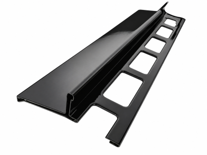 Profil aluminiowy balkonowy 44mm 2,5m - okapnik lakierowany czarny