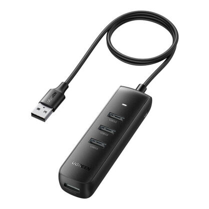 Hub UGREEN CM416 4-portowy 1m (czarny)