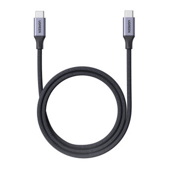 Kabel magnetyczny USB-C do USB-C Ugreen L520, 100W PD, 1m (szary)
