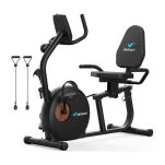 Rower treningowy poziomy MERACH MR-S23B1-EU (czarny) - 2