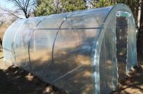 Tunel foliowy metalowy (ocynk) z folią 4-sezonową kolor: zielony 580x250x190 cm WYSYŁKA GRATIS - 2