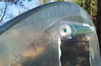 Tunel foliowy metalowy (ocynk) z folią 4-sezonową kolor: zielony 580x250x190 cm WYSYŁKA GRATIS - 3