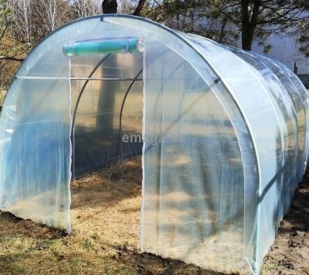 Tunel foliowy metalowy (ocynk) z folią 4-sezonową kolor: zielony 580x250x190 cm WYSYŁKA GRATIS