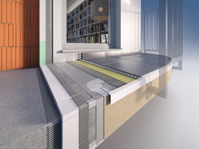 Profile balkonowe okapowe do łuków